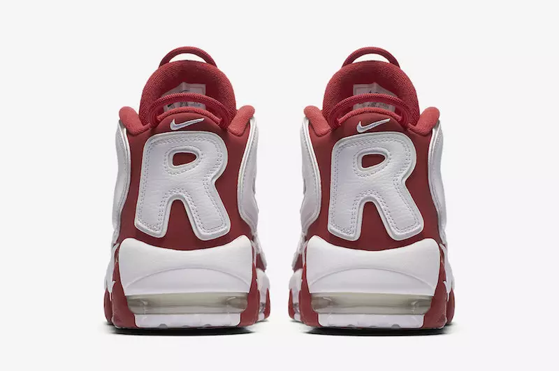 წითელი თეთრი Supreme Nike Air More Uptempo Restock