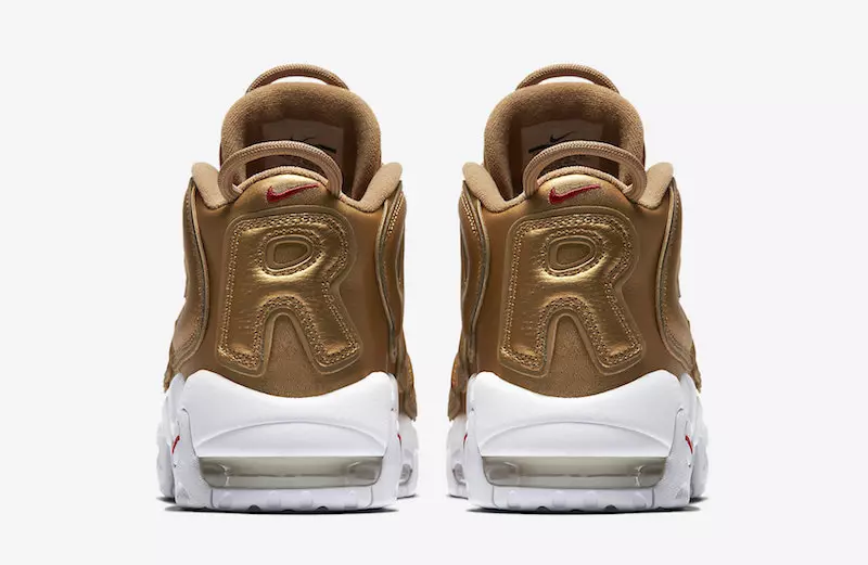 Gold Supreme Nike Air More Uptempo Restock