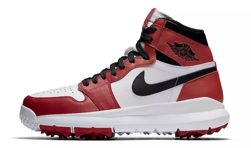 Air Jordan 1 Golf poyabzali Chikagodagi oq metall