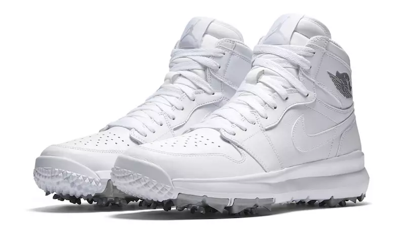 Air Jordan 1 Golf Shoe Chicago White Metallic