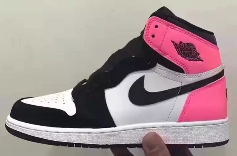 Air Jordan 1 Sevgililər Günü 881426-009 Qara Çəhrayı