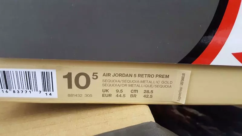 Air Jordan 5 Premium Take Flight-emballage