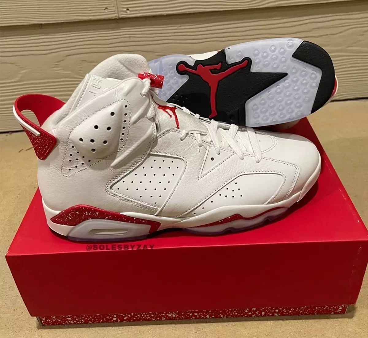 Air Jordan 6 Red Oreo တက္ကသိုလ် အနီရောင် CT8529-162 ဖြန့်ချိသည့်ရက်စွဲ