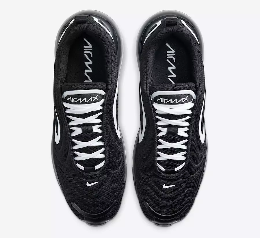 Nike Air Max 720 Svart Vit CJ0585-003 Utgivningsdatum