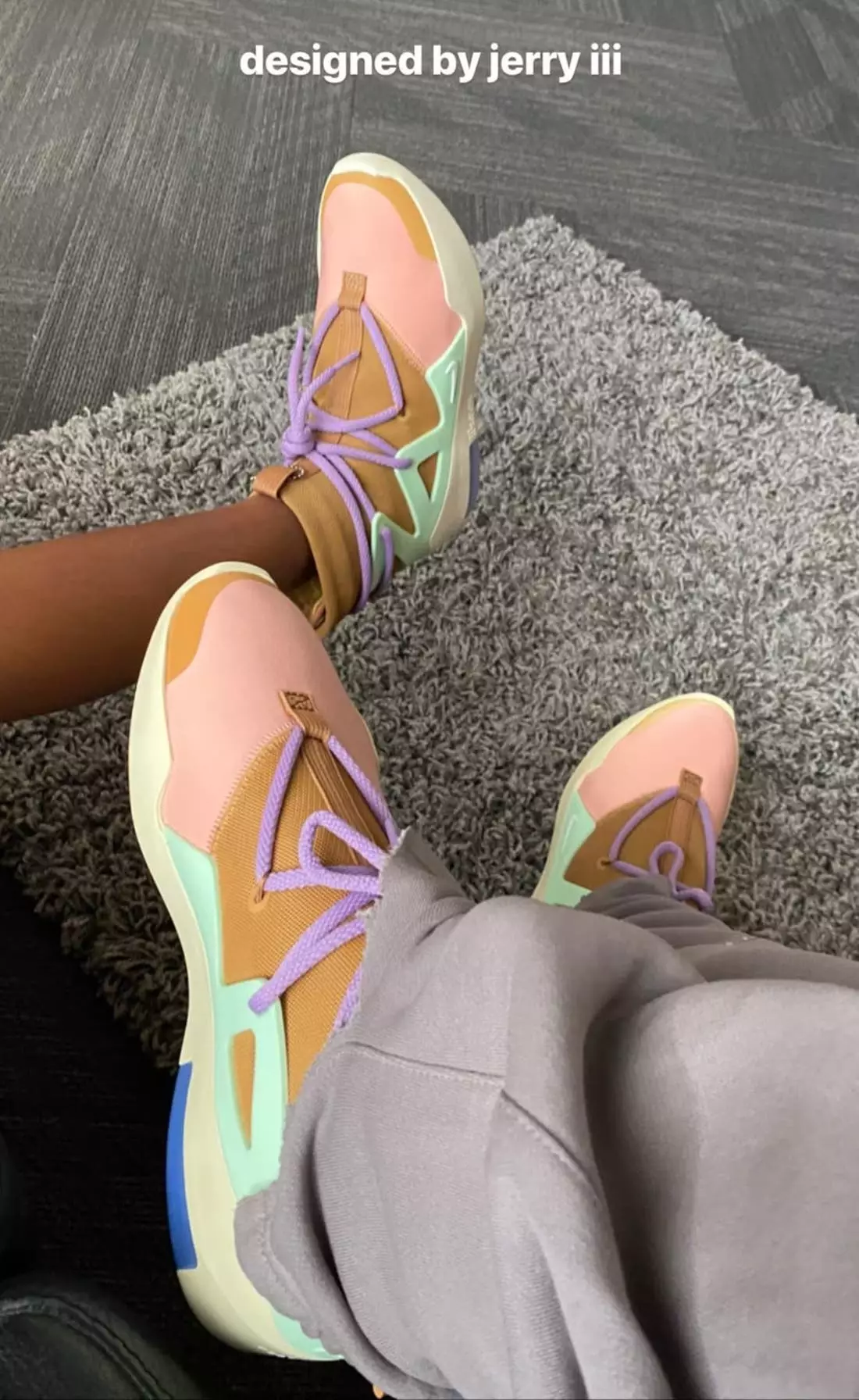 Muestra de Nike Air Fear of God 1 multicolor Jerry III