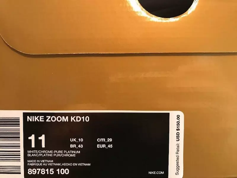 Box Nike Zoom KD 10