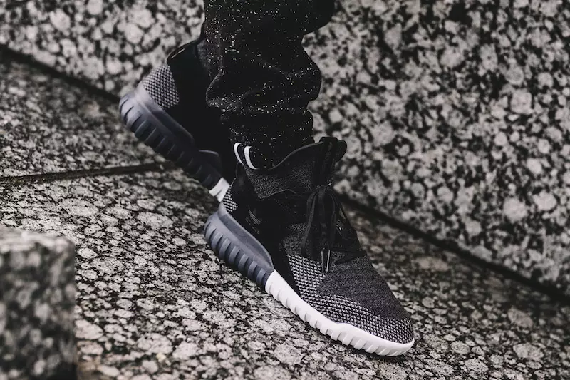 adidas Tubular X Primeknit אפור כהה