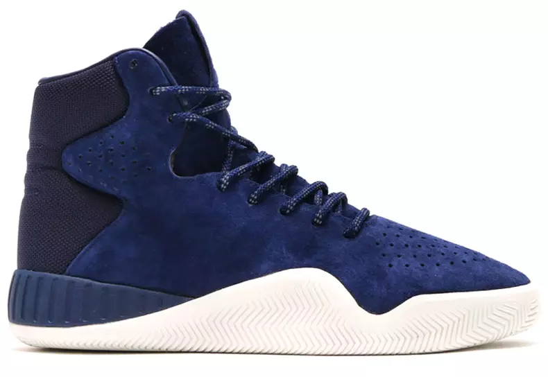 Adidas Tubular Instinct Black Suede Blue Suede