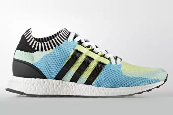 adidas EQT Support Ultra Boost Primeknit Semi Frozen Yellow Core Czarny Frozen Green BB1244