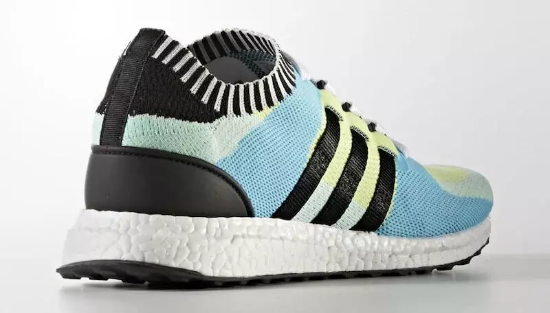 adidas EQT Support Ultra Boost Primeknit Yarı Dondurulmuş Sarı Özlü Qara Dondurulmuş Yaşıl BB1244 Daban