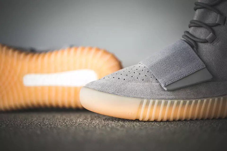 Yeezy Boost 750 Grey Gum On Feet