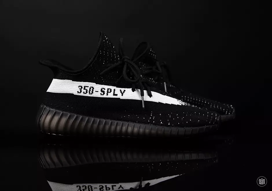 Adidas Yeezy 550 Boost Черный Белый