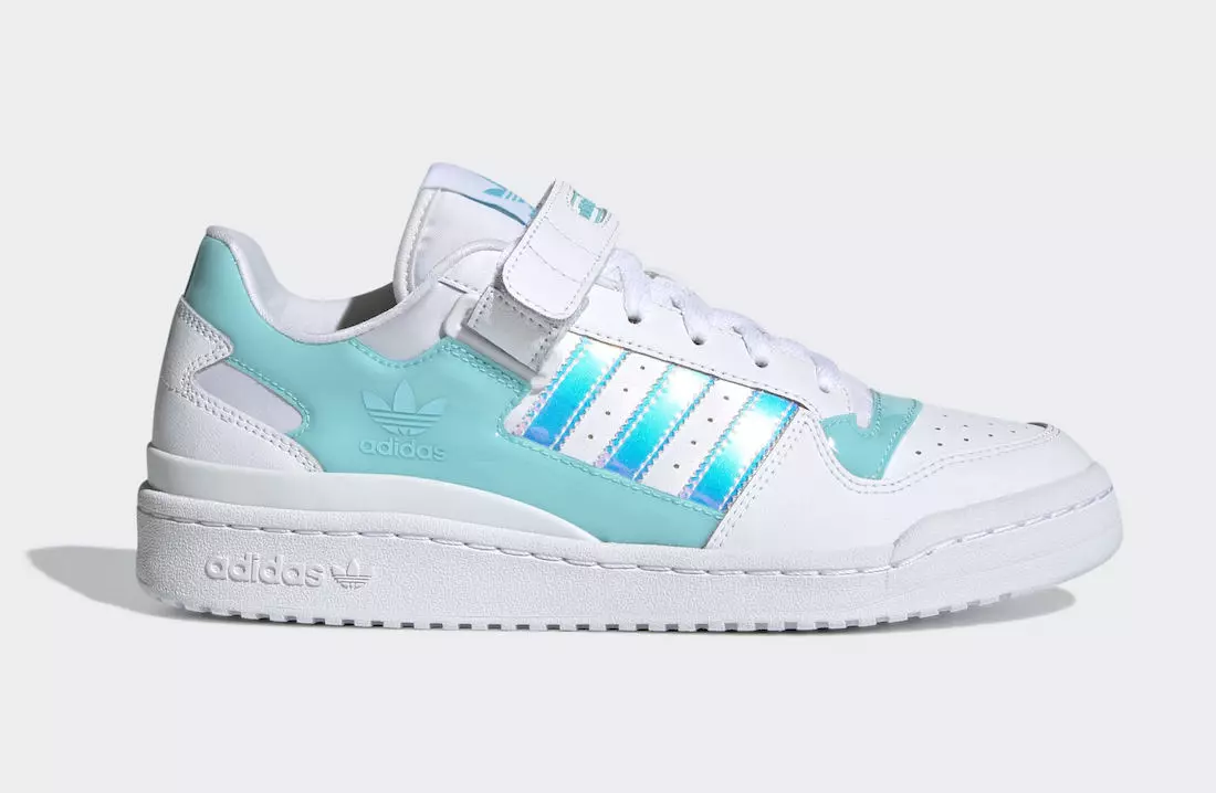 adidas dodaje opalizujące paski do tego forum Low „Pulse Aqua”