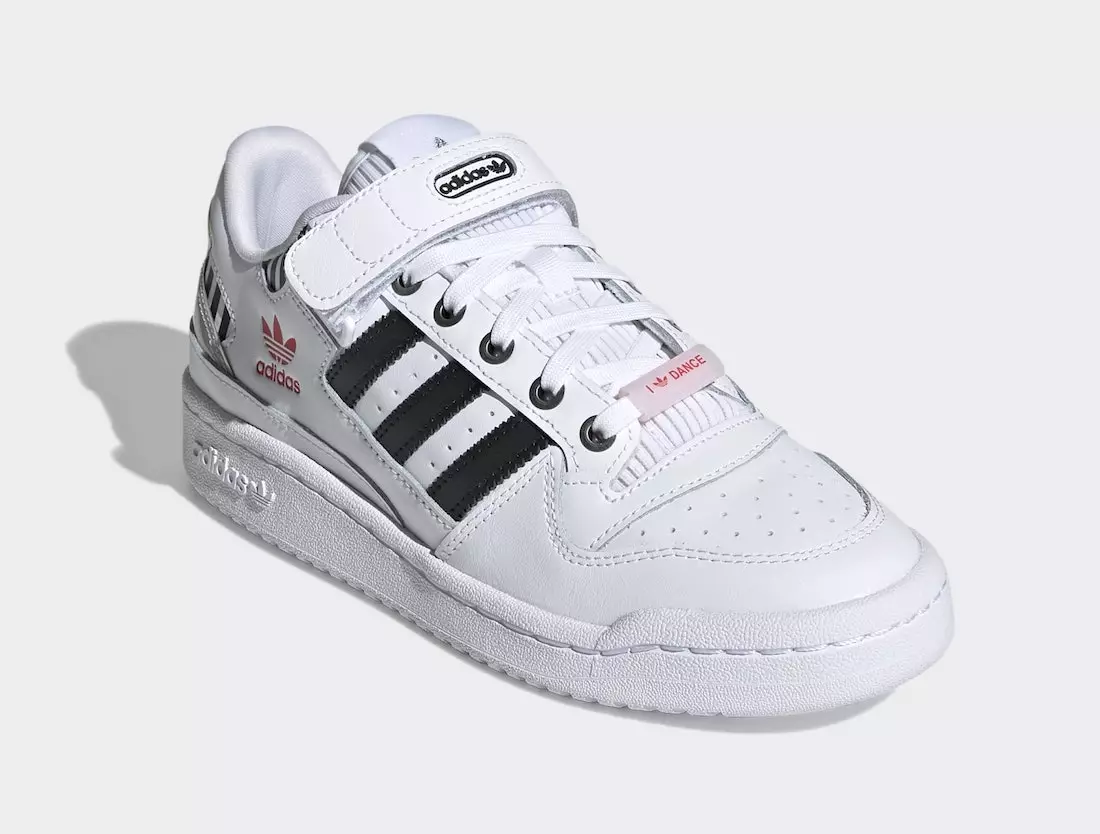 adidas Forum Low White Sort Ægte Pink FZ3908 Udgivelsesdato