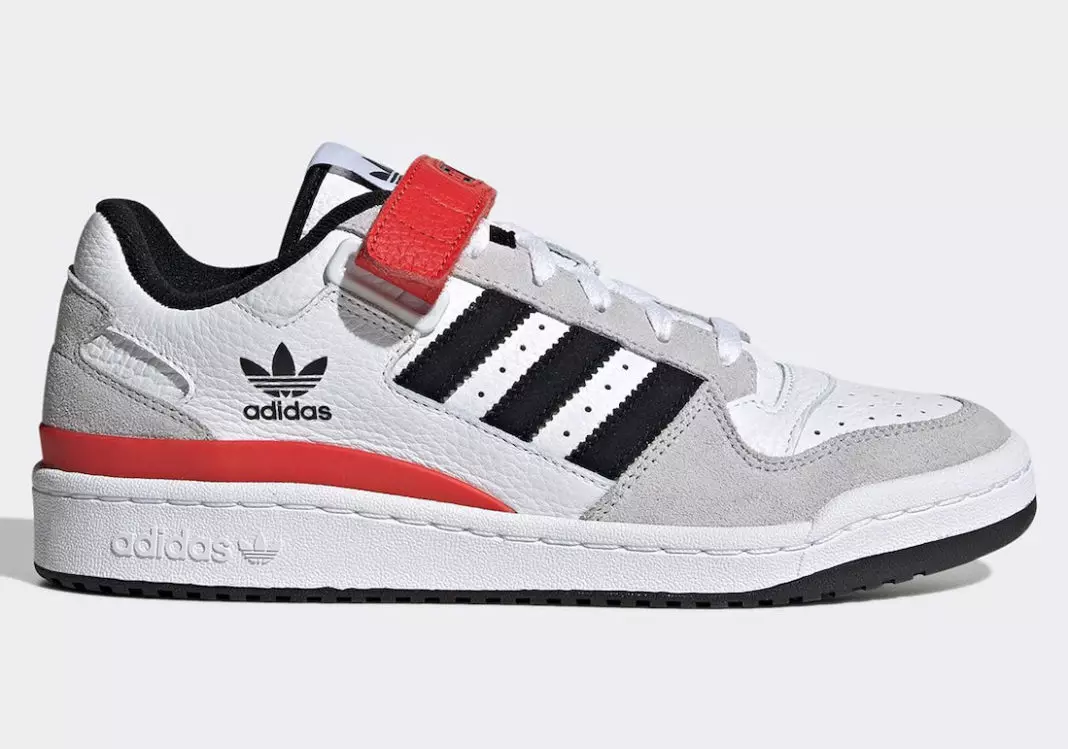 adidas Forum Төмен ақ сұр қара қызыл GY3249 шығарылым күні