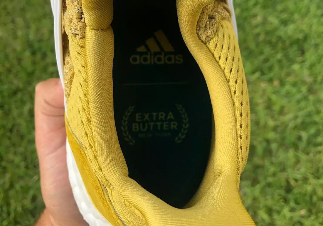 Extra Butter Happy Gilmore adidas Ultra Boost Gold Jacket Թողարկման ամսաթիվը