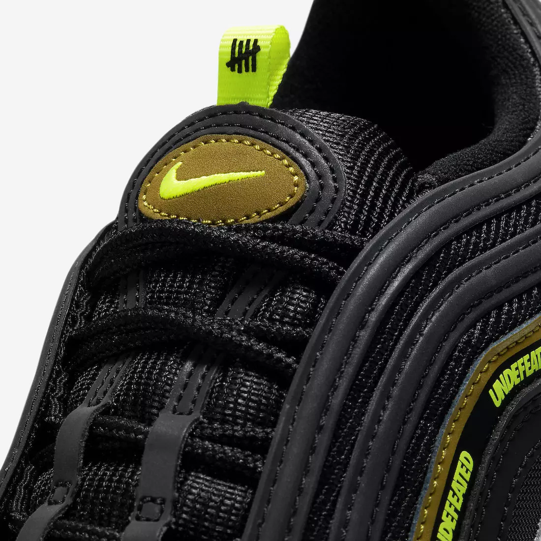 Undefeated Nike Air Max 97 Black Volt DC4830-001 izlaišanas datums