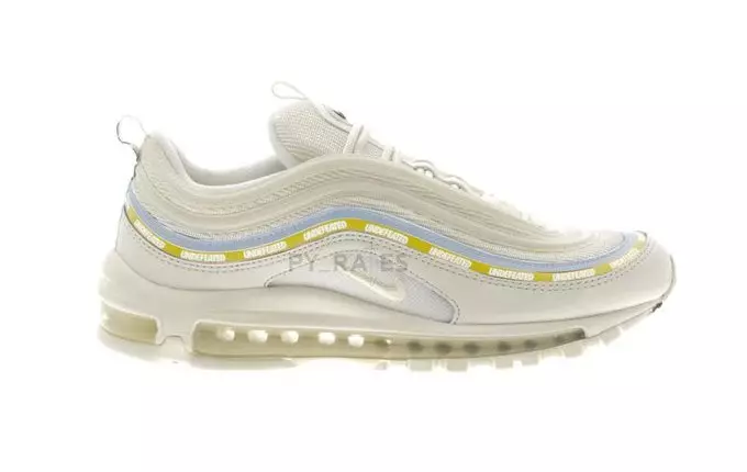 Obeferade Nike Air Max 97 Sail White Aero Blue Midwest Gold Releasedatum