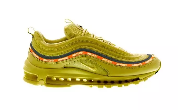 Võitmatu Nike Air Max 97 Militia Green Black Orange Blaze White Väljalaskekuupäev