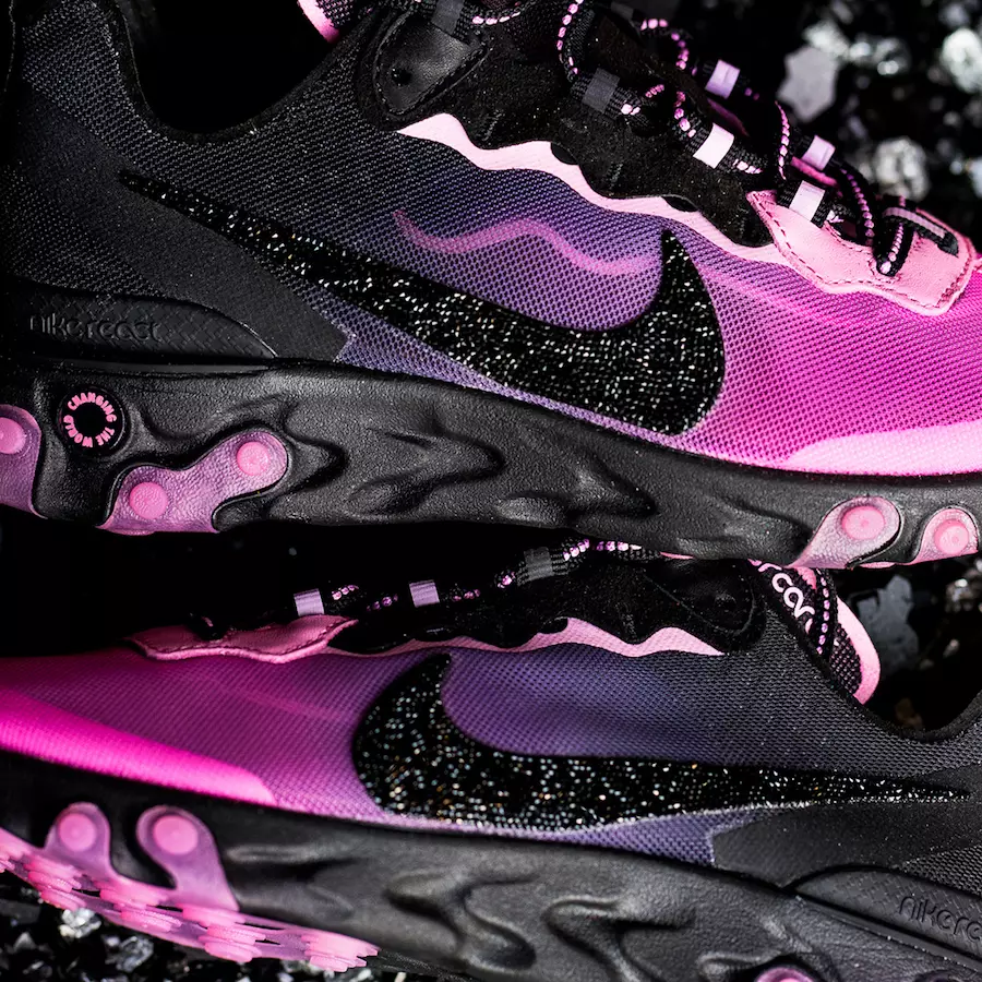 Sala de sabatilles Nike React Element 87 Pink Breast Cancer Data de llançament