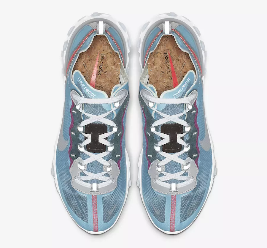 Nike React Element 87 Royal Tint AQ1090-400 Дата випуску