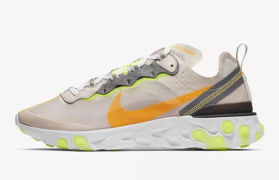 Nike React Element 87 Vaalea Orewood Brown AQ1090-101 Julkaisupäivä