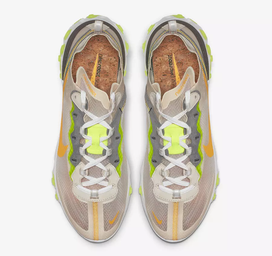 Nike React Element 87 Light Orewood Brown AQ1090-101 ဖြန့်ချိသည့်ရက်စွဲ