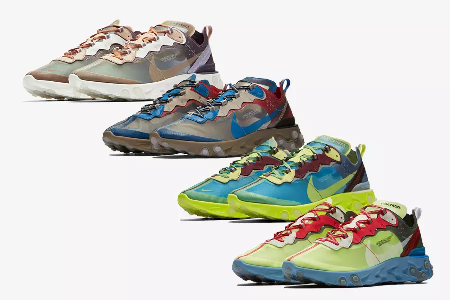 Hvor kan du kjøpe UNDERCOVER x Nike React Element 87 Pack