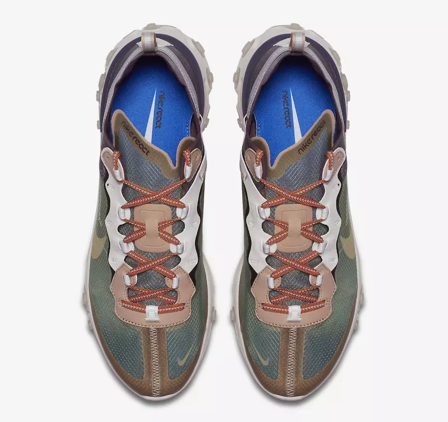 UNDERCOVER x Nike React Element 87 BQ2718-300 išleidimo data