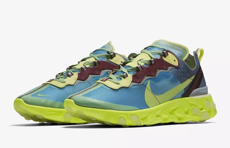 UNDERCOVER x Nike React Element 87 BQ2718-400 izlaišanas datums