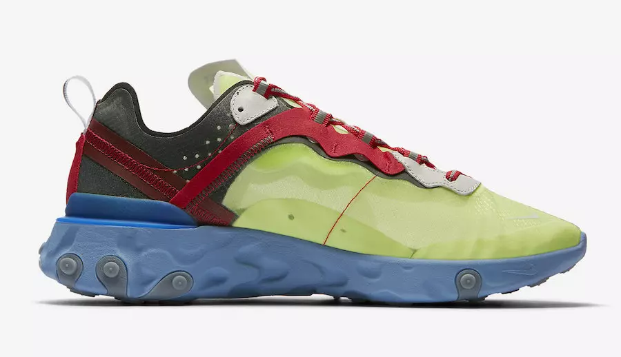 UNDERCOVER x Nike React Element 87 BQ2718-700 ထုတ်ဝေသည့်ရက်စွဲ