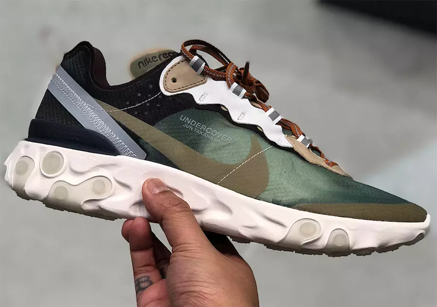 အောက်ခံအဖုံး x Nike React Element 87 အစိမ်းရောင်