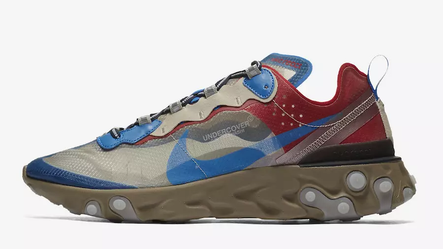 UNDERCOVER x Nike React Element 87 BQ2718-200 Datum izlaska