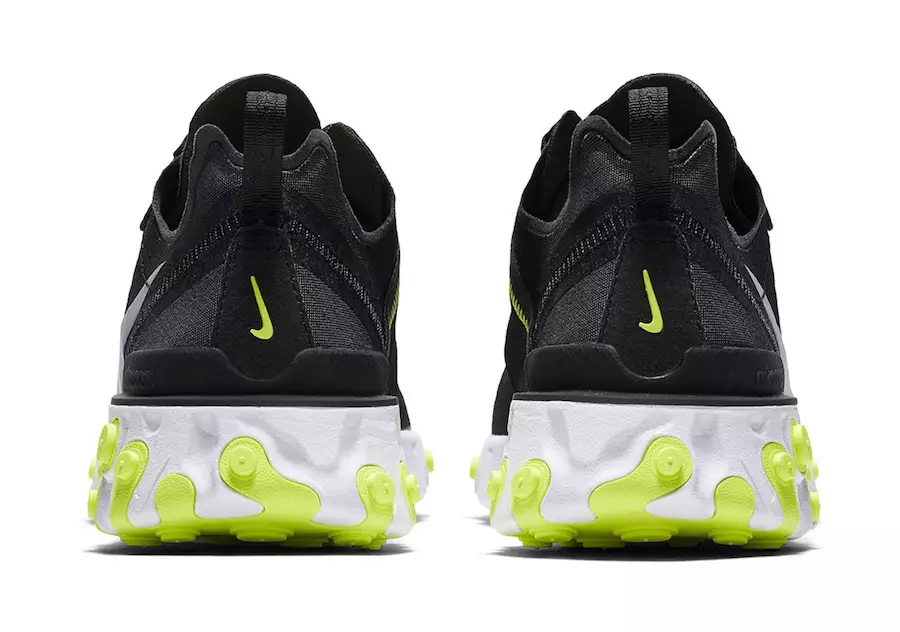 Nike React Element 55 қара вольт сұр