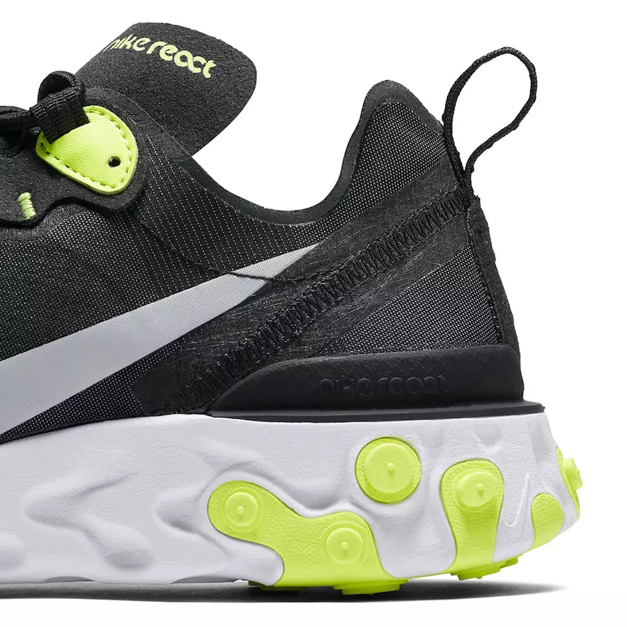 Nike React Element 55 שווארצע וואלט גריי