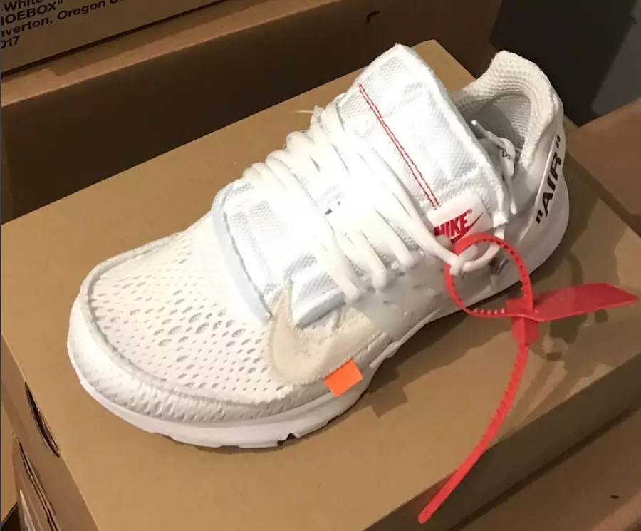 אַוועק-ווייַס Nike Air Presto 2018 ווייַס ערשטער קוק