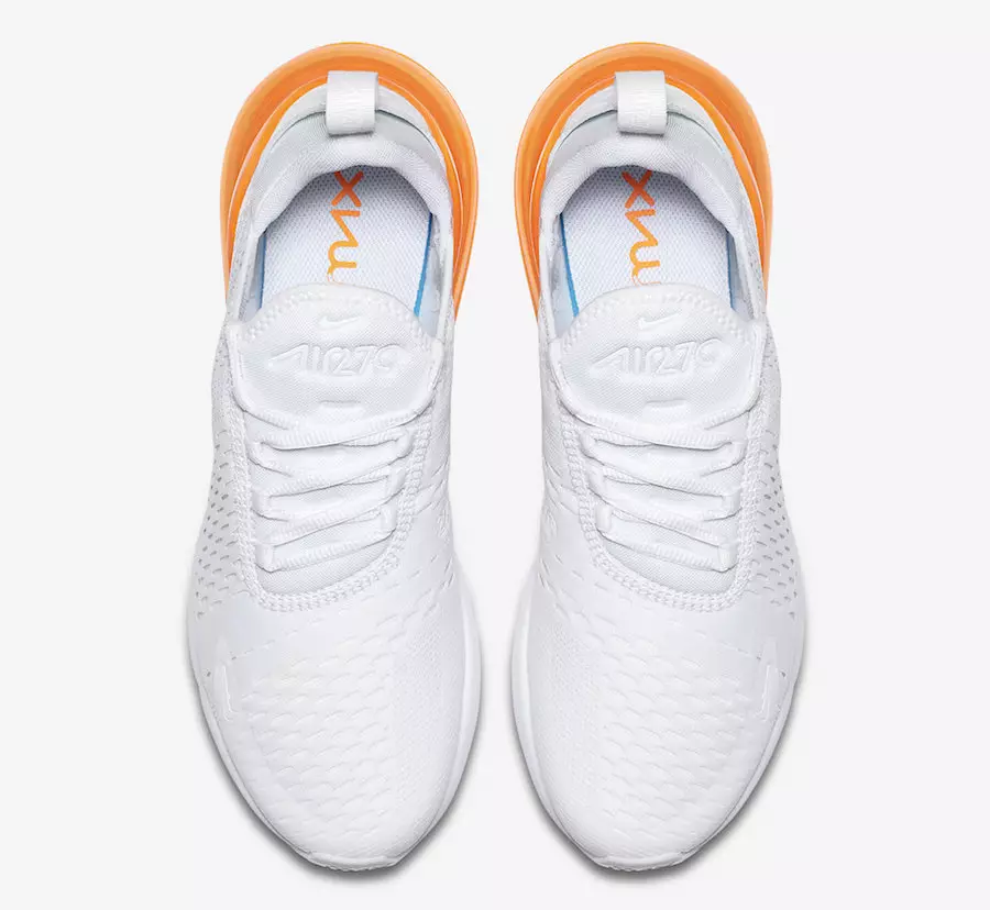 Nike Air Max 270 White Total Orange AH8050-102