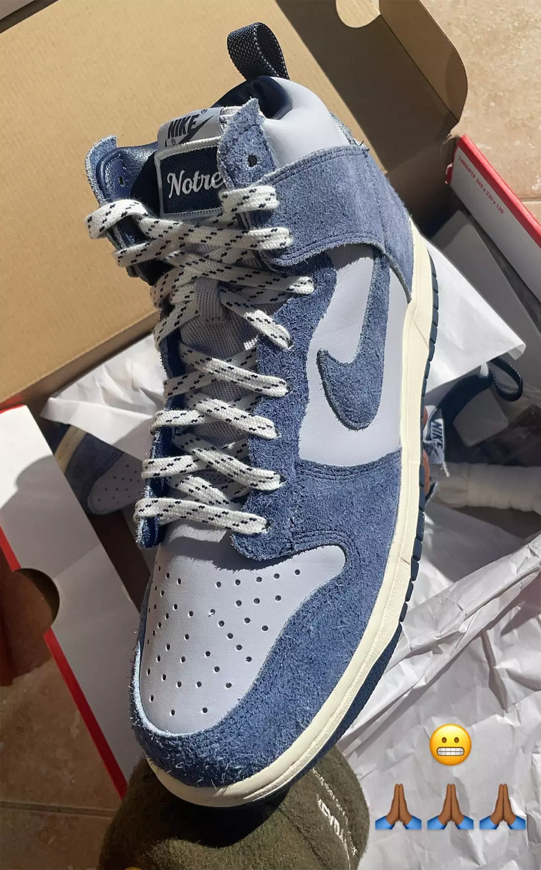 Notre Nike Dunk High Blue Void CW3092-400 Թողարկման ամսաթիվ