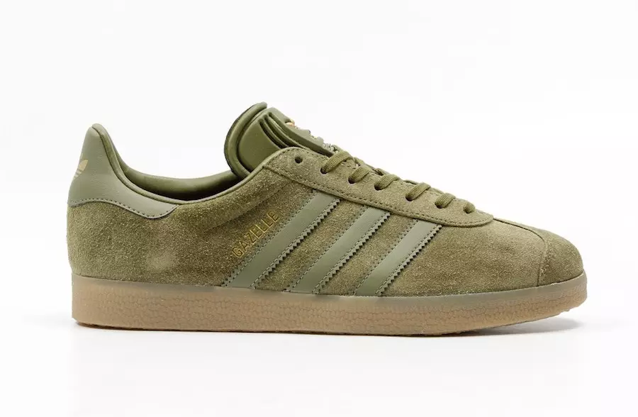 adidas Gazelle Finns i Olive Cargo