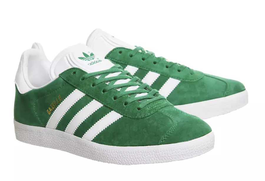 Adidas Originals išleidžia žalios zomšos „Gazelle“.