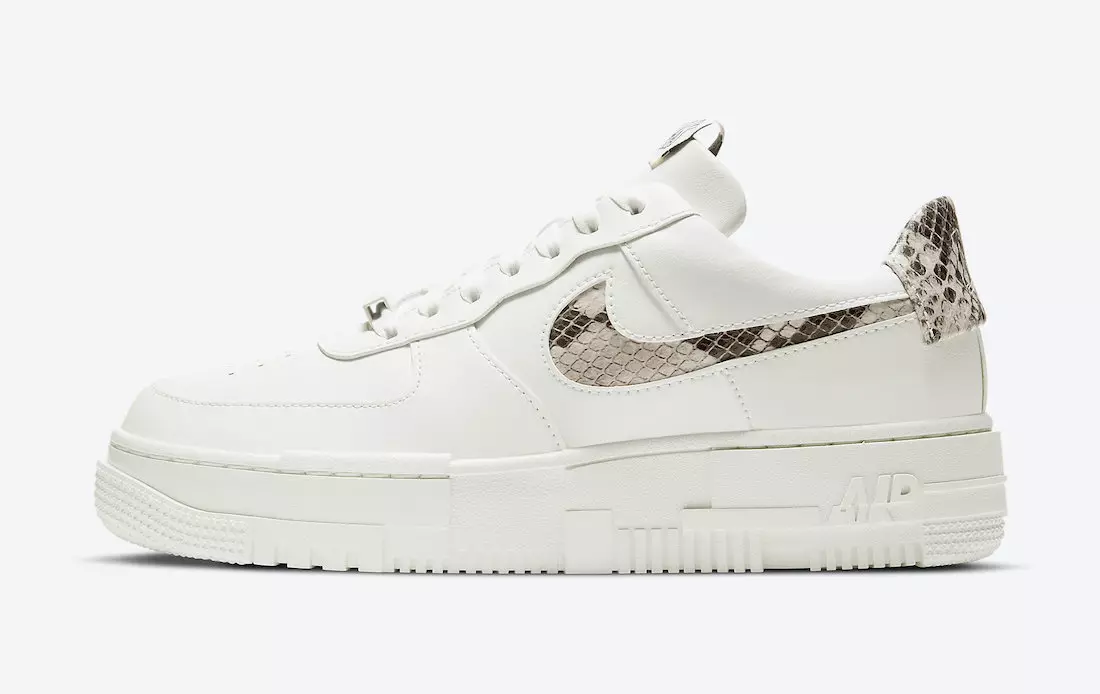 Nike Air Force 1 Pixel Snakeskin Desert Sand CV8481-101 Utgivelsesdato