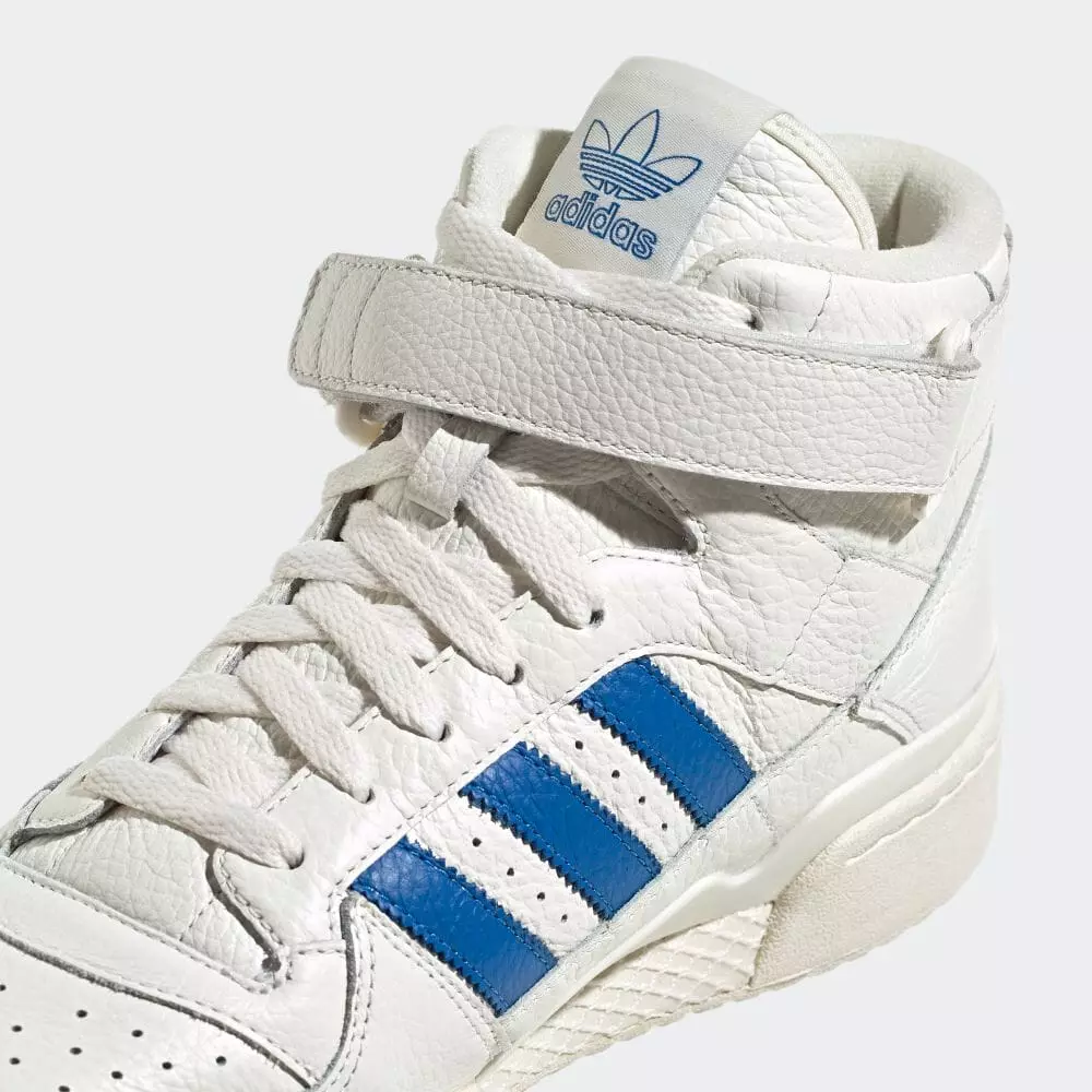 Tarehe ya Kutolewa ya adidas Forum Mid White Blue Bird GX1021