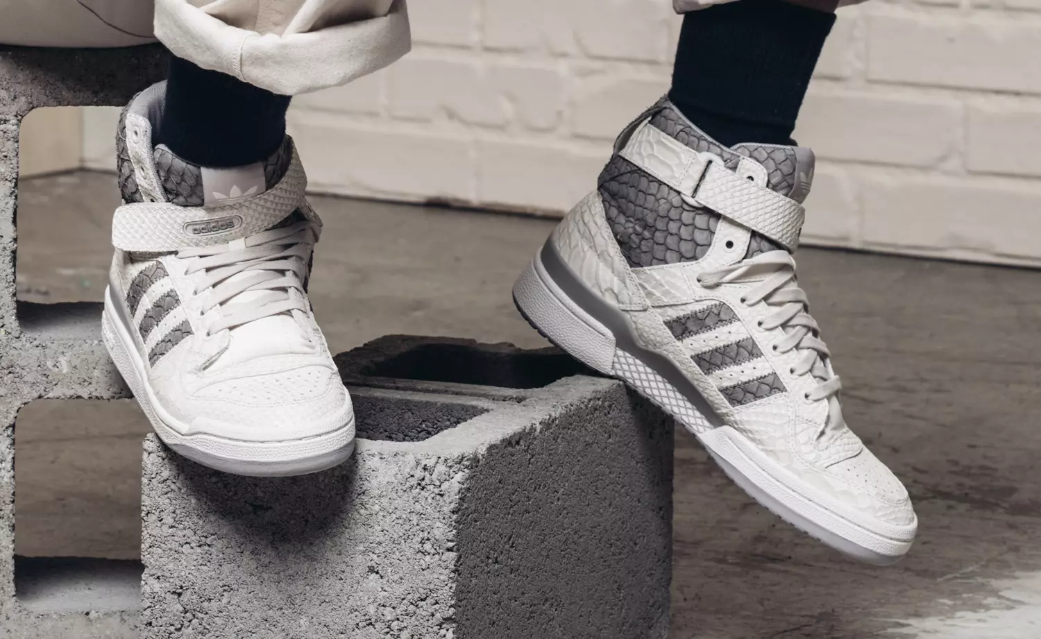 adidas Forum Hi OG Snakeskin White Grey