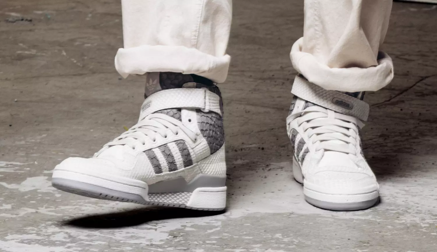 adidas Forum Hi OG Snakeskin White Grey