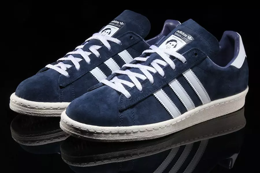 Брайан Лотти adidas Campus 80s Navy White