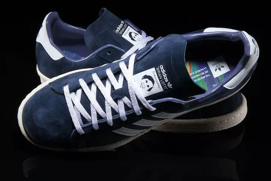 Брайан Лотти adidas Campus 80s Navy White