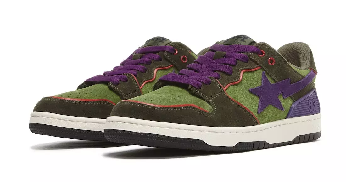 Дата выхода Bape Sk8 Sta Purple Green