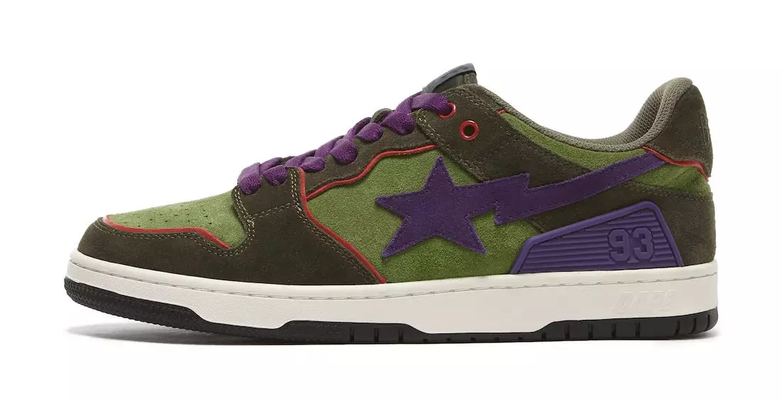 Bape Sk8 Sta Purple Green Útgáfudagur