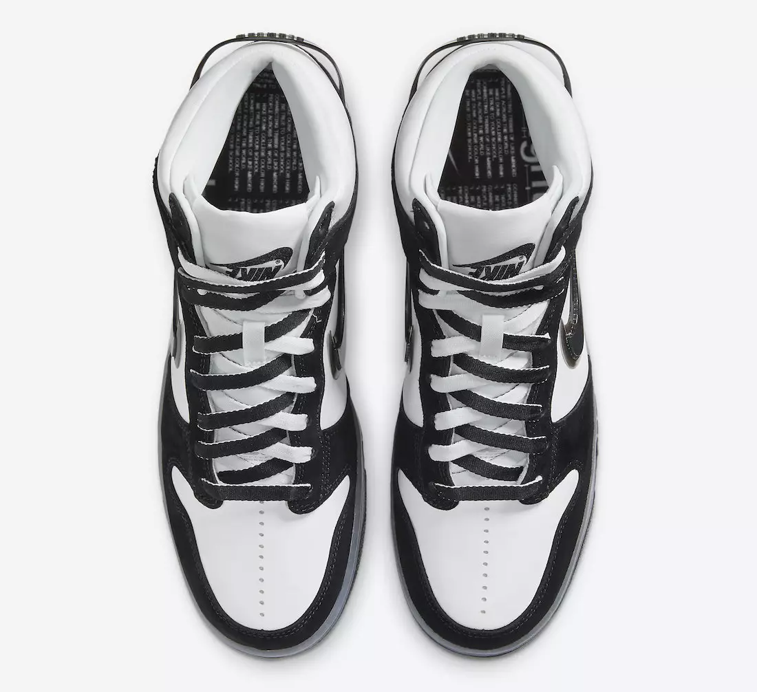 Slam Jam Nike Dunk High Black White DA1639-101 Megjelenés dátuma