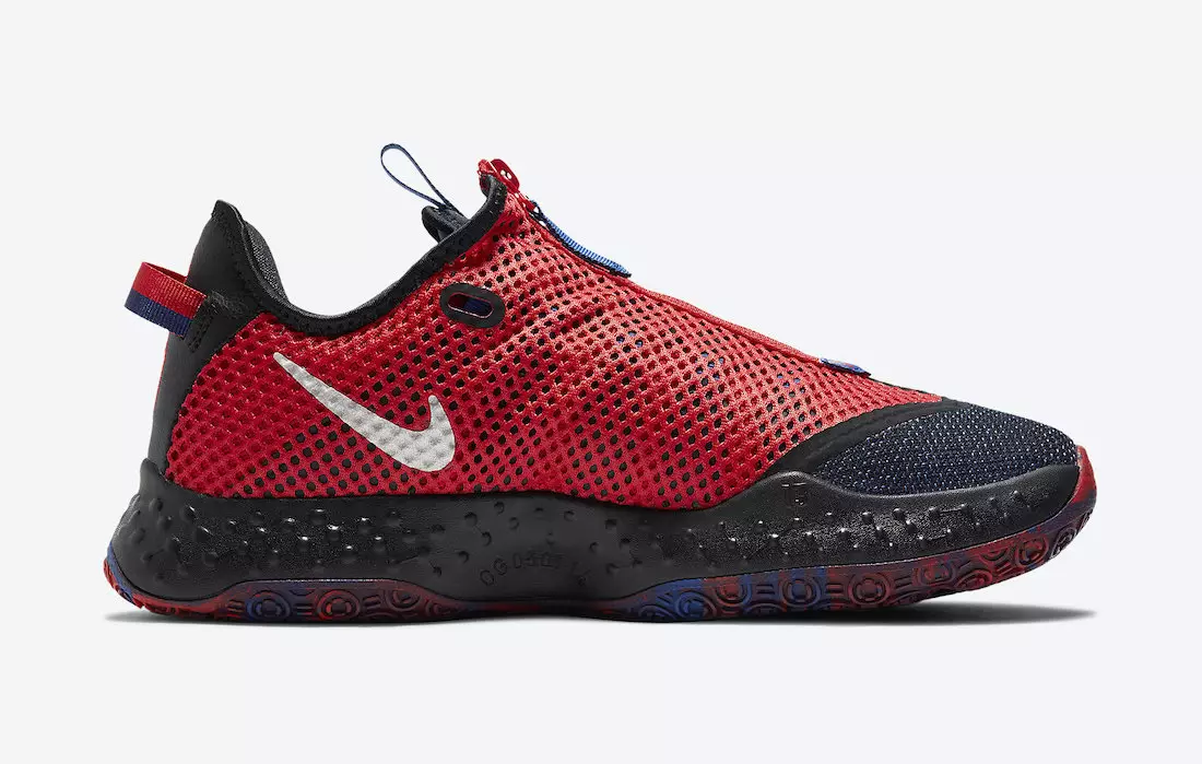 Nike PG 4 fekete metál ezüst Rush kék CD5082-006 Megjelenés dátuma